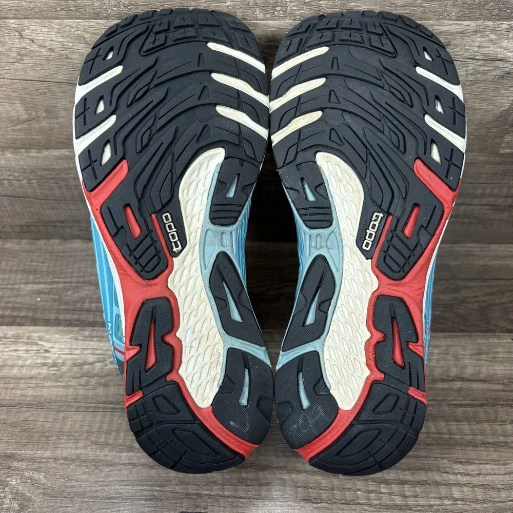 Topo Ultrafly Blue Red Womens US Size 9.5 EUR 41 Running Shoes